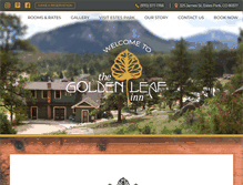 Tablet Screenshot of goldenleafinn.com